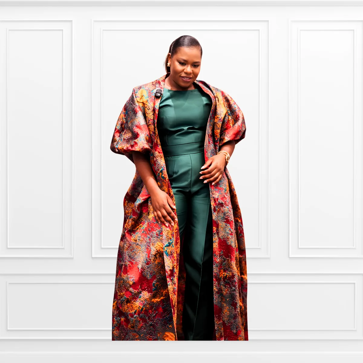 Jacquard Robe Coat Set, Occasionwear